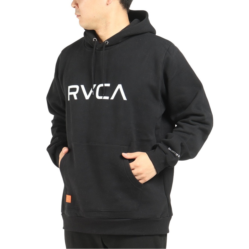 綿100%リブ部分新品 RVCA ルーカ スウェット プル オーバー パーカー L