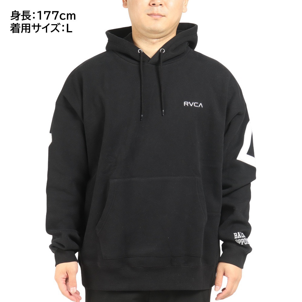 ルーカ（RVCA）（メンズ）HITTER FAKE HOODIE パーカー BC042048 BLK