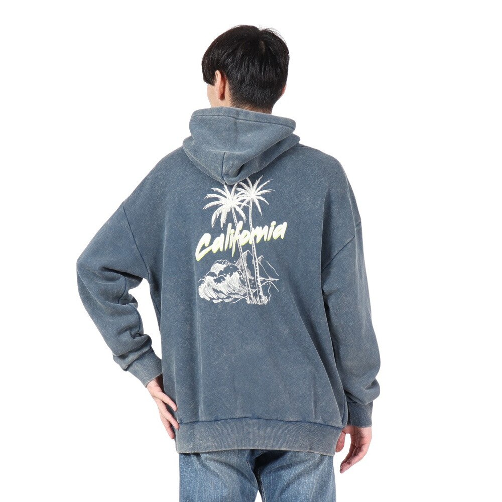 オーシャンパシフィック（Ocean Pacific）（メンズ）ヤシの木柄 起毛パーカー 532009NVY