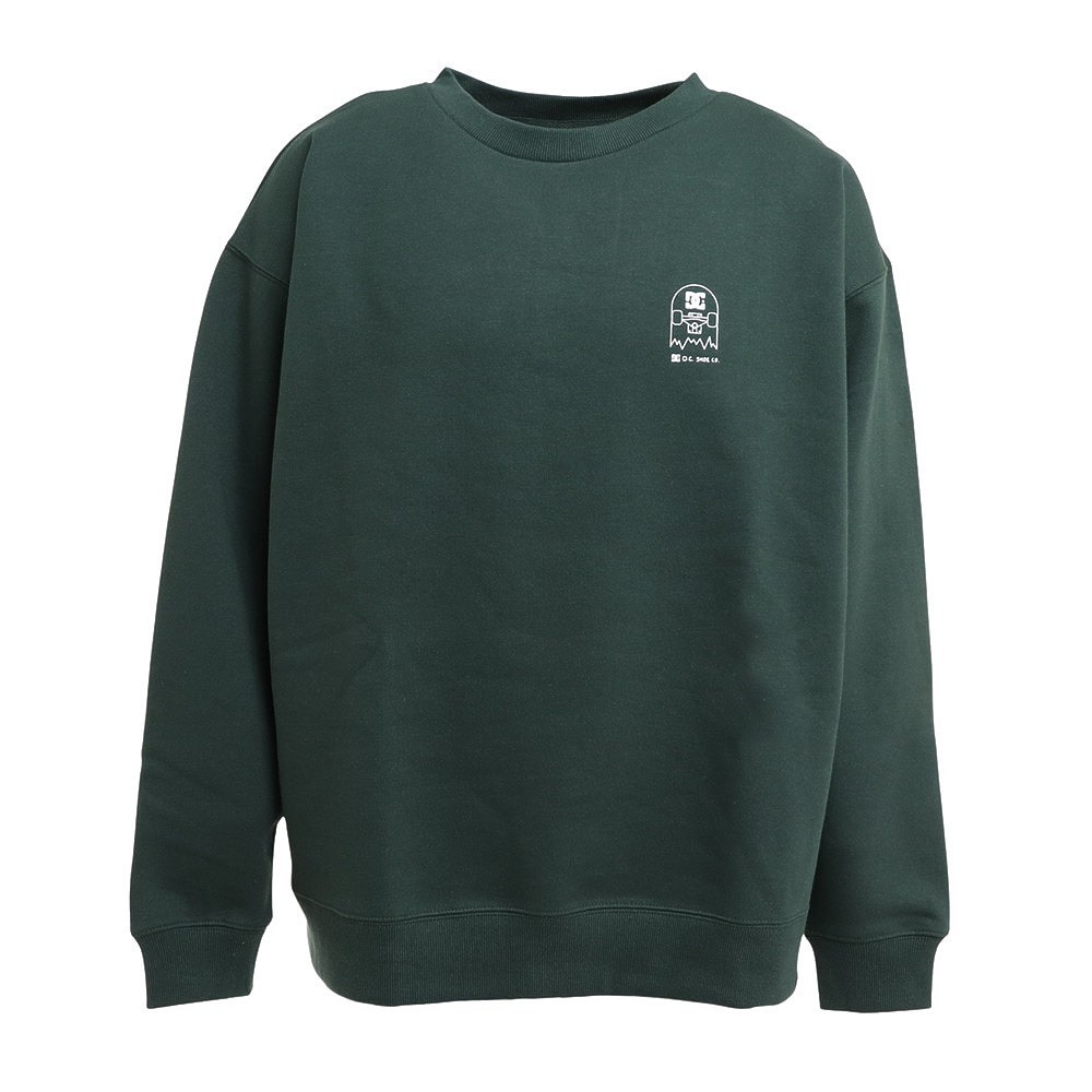 ディーシーシューズ（DC SHOES）（メンズ）BROKEN DECK CREW トレーナー 22FWDPO224103YGRN