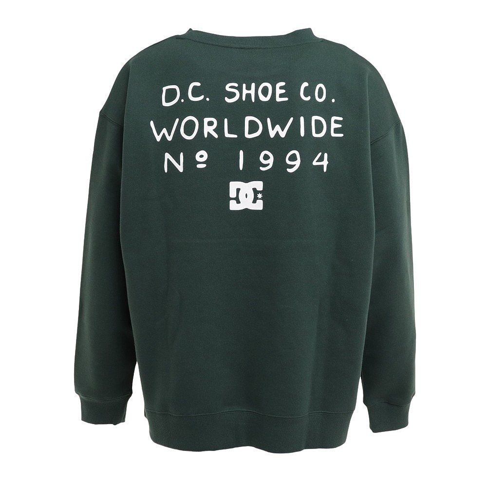 ディーシーシューズ（DC SHOES）（メンズ）BROKEN DECK CREW トレーナー 22FWDPO224103YGRN
