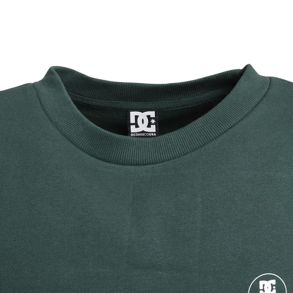 ディーシーシューズ（DC SHOES）（メンズ）BROKEN DECK CREW トレーナー 22FWDPO224103YGRN