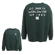 ディーシー・シュー（DC SHOE）（メンズ）BROKEN DECK CREW トレーナー 22FWDPO224103YGRN