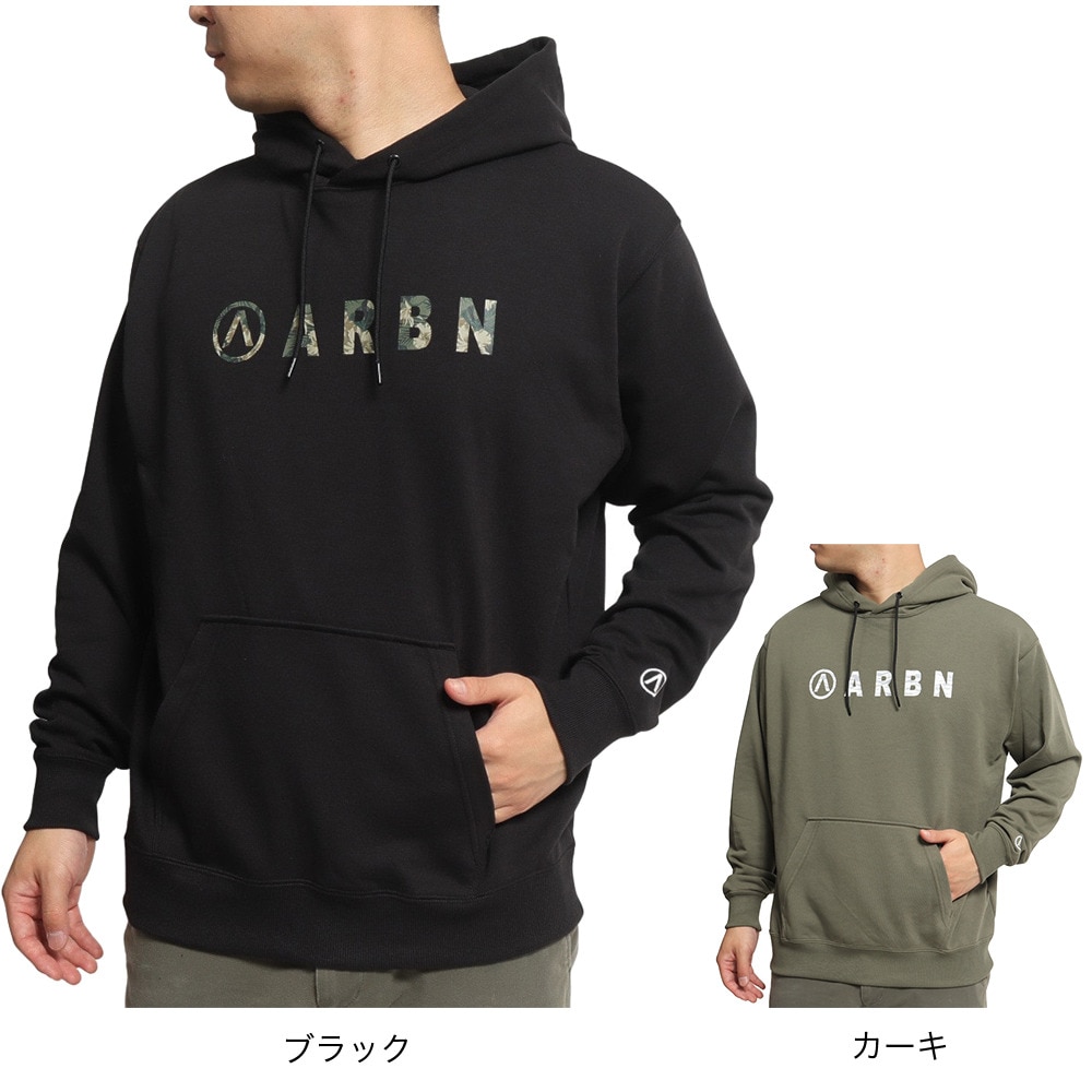 エアボーン（ARBN）（メンズ）長袖プルオーバー パーカー FRONT LOGO BKCPT AB2022AWMAPP004KHK