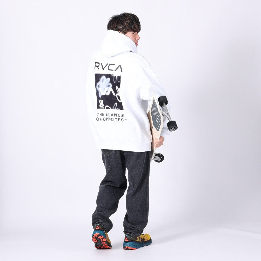 ルーカ（RVCA）（メンズ）HI SPEED FLORAL フーディー BD042162 WHT