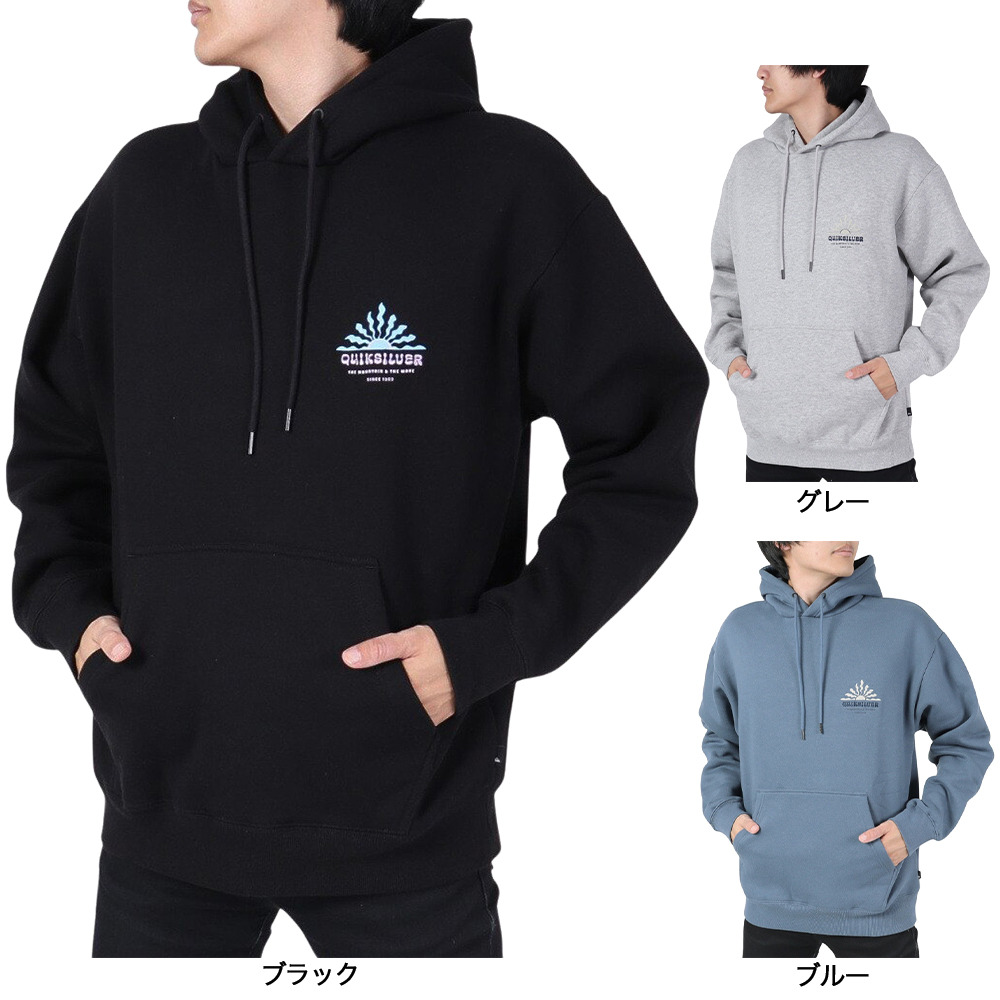 クイックシルバー（Quiksilver）（メンズ）QS BLOOMS スウェットフーディー 23FWQPO234601YBLU