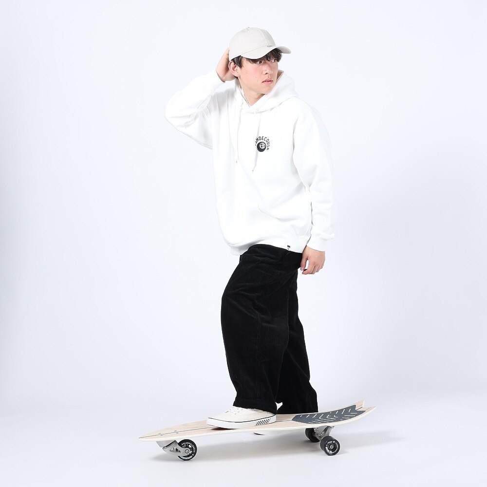 ディーシーシューズ（DC SHOES）（メンズ）23 BACK 8BALL スウェットパーカー 23FWDPO234083YWHT