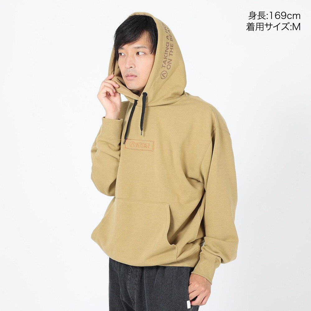 エアボーン（ARBN）（メンズ）スウェット長袖フーディー1 AB23FWM-APP413SBEG