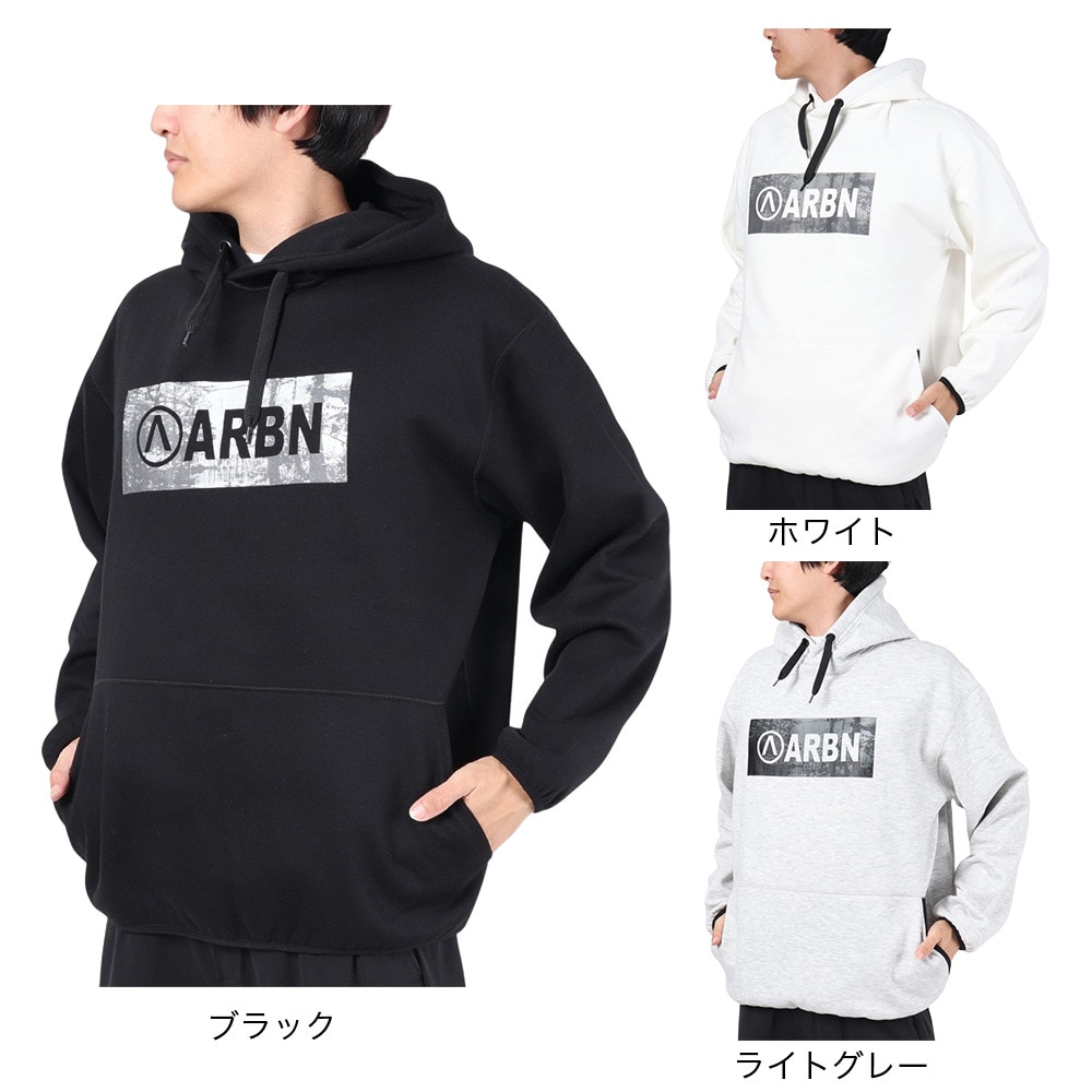 エアボーン（ARBN）（メンズ）フリーススウェットフーディー AB23FWM-APP416WHT