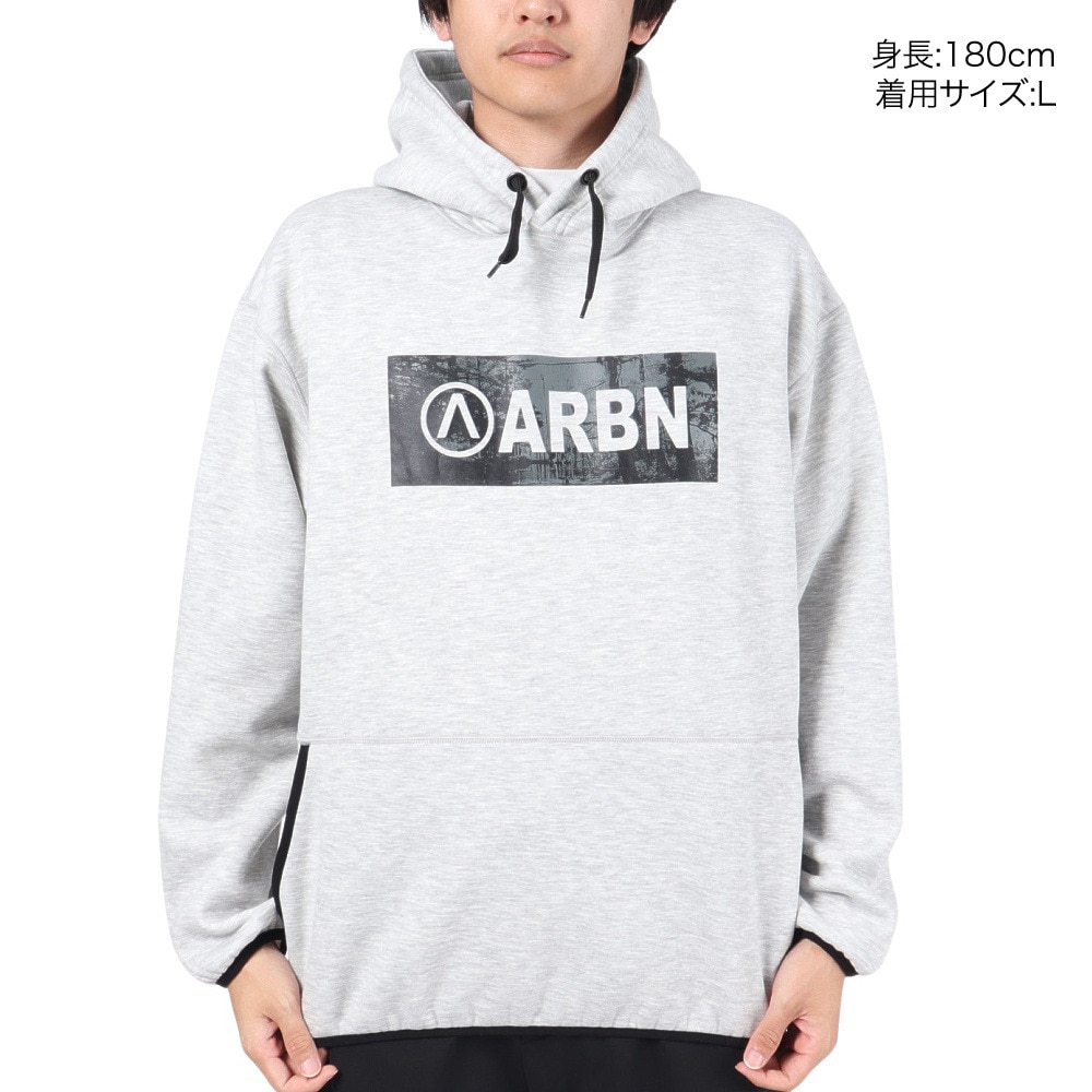 エアボーン（ARBN）（メンズ）フリーススウェットフーディー AB23FWM-APP416LGRY
