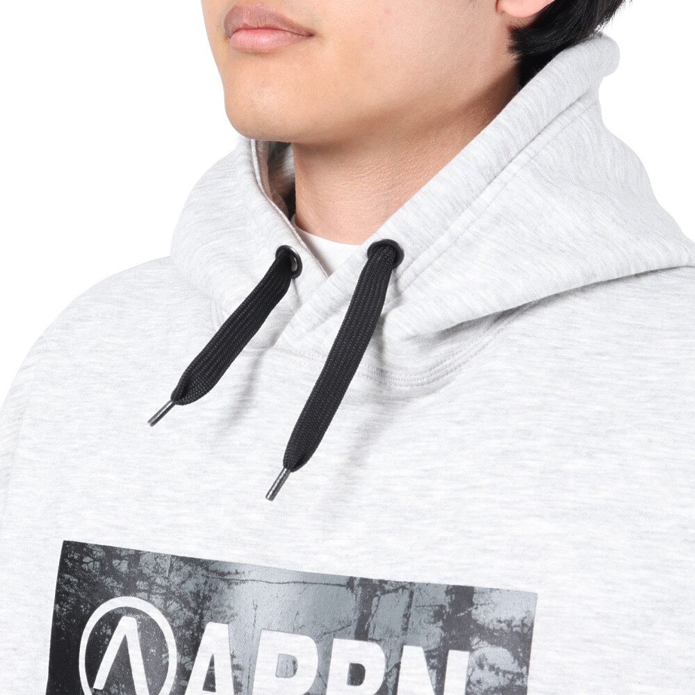 エアボーン（ARBN）（メンズ）フリーススウェットフーディー AB23FWM-APP416LGRY