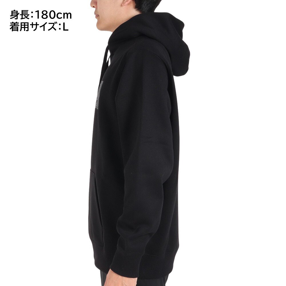 ハーレー（HURLEY）（メンズ）VORTEX BOX ロゴ スウェット MFF2312019-BLK