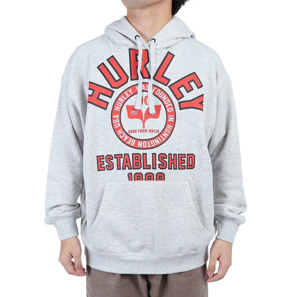 ハーレー（HURLEY）（メンズ）パーカー スウェット ライトグレー OHRLY スウェットフーディー MFF2200003-AGHT