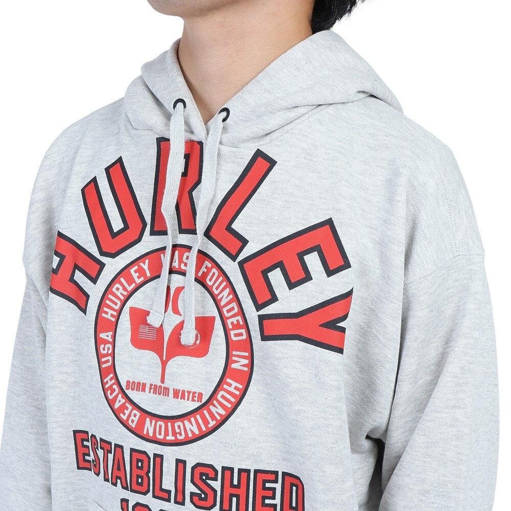ハーレー（HURLEY）（メンズ）パーカー スウェット ライトグレー OHRLY スウェットフーディー MFF2200003-AGHT
