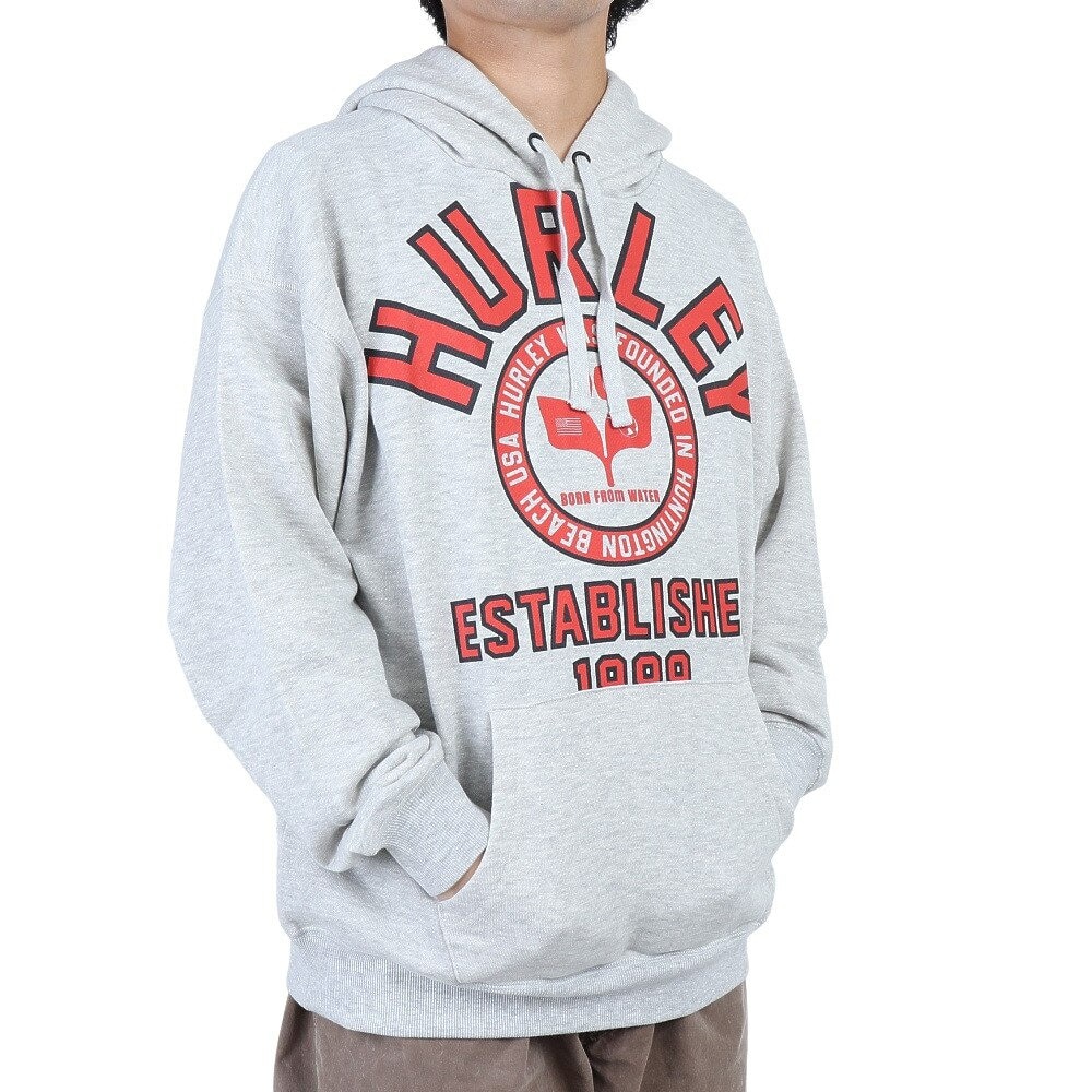ハーレー（HURLEY）（メンズ）パーカー スウェット ライトグレー OHRLY スウェットフーディー MFF2200003-AGHT