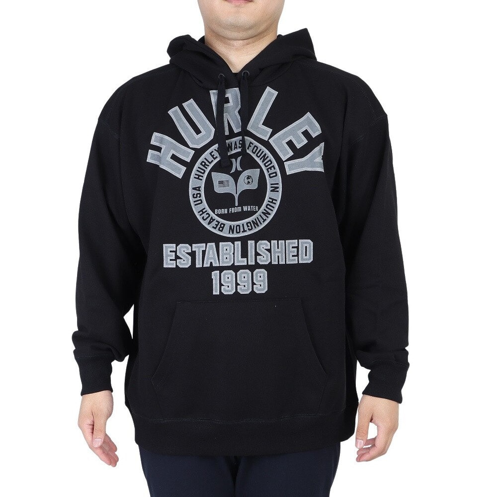 ハーレー（HURLEY）（メンズ）パーカー スウェット ブラック OHRLY スウェットフーディー MFF2200003-BLK