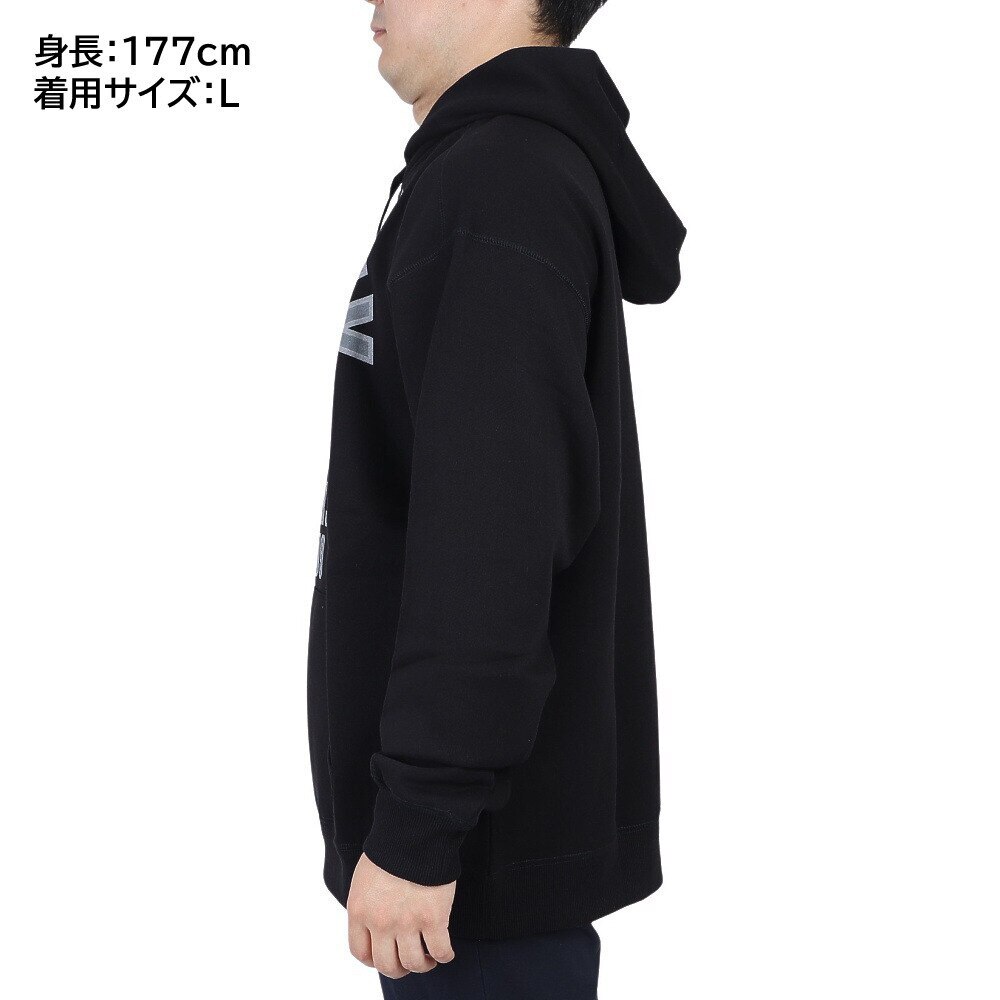 ハーレー（HURLEY）（メンズ）パーカー スウェット ブラック OHRLY スウェットフーディー MFF2200003-BLK