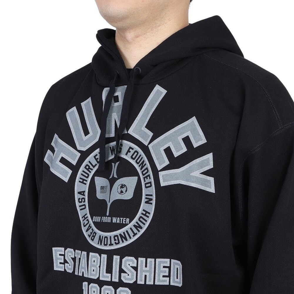 ハーレー（HURLEY）（メンズ）パーカー スウェット ブラック OHRLY スウェットフーディー MFF2200003-BLK