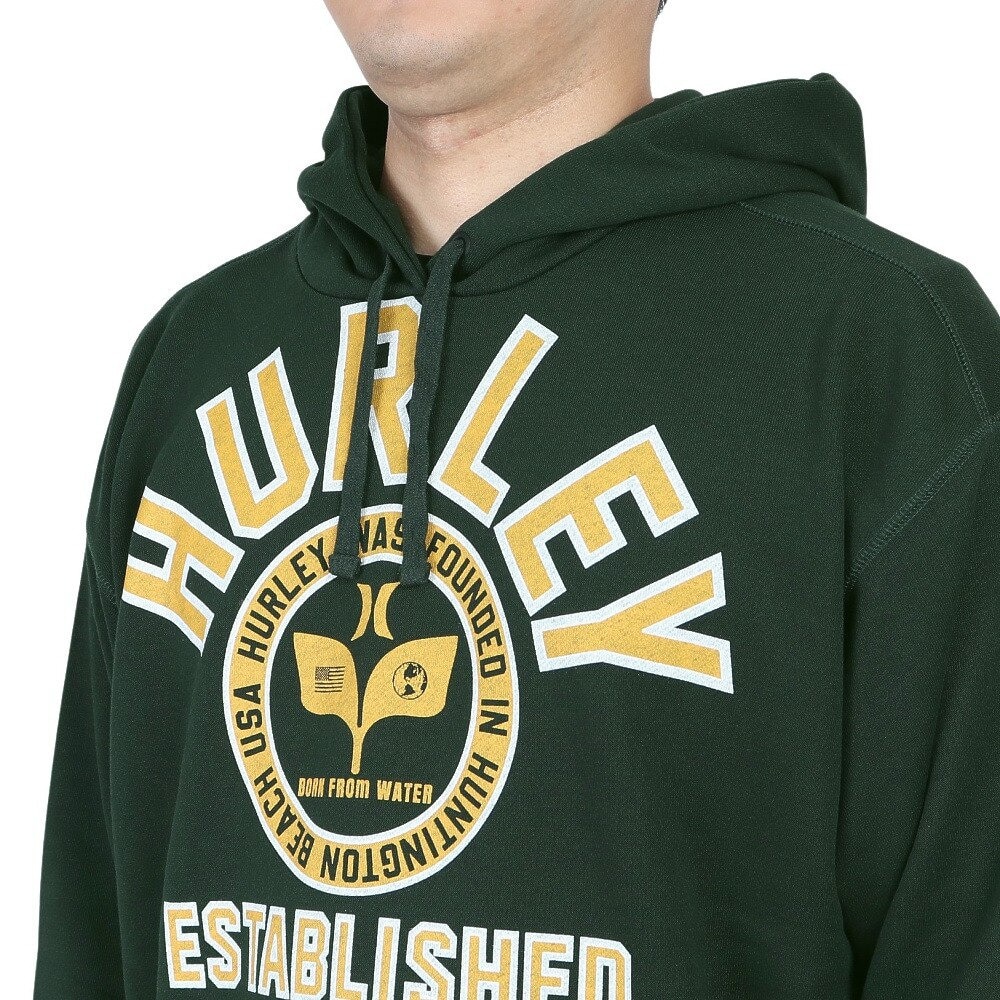 ハーレー（HURLEY）（メンズ）パーカー スウェット グリーン OHRLY スウェット フーディ MFF2200003-DFR