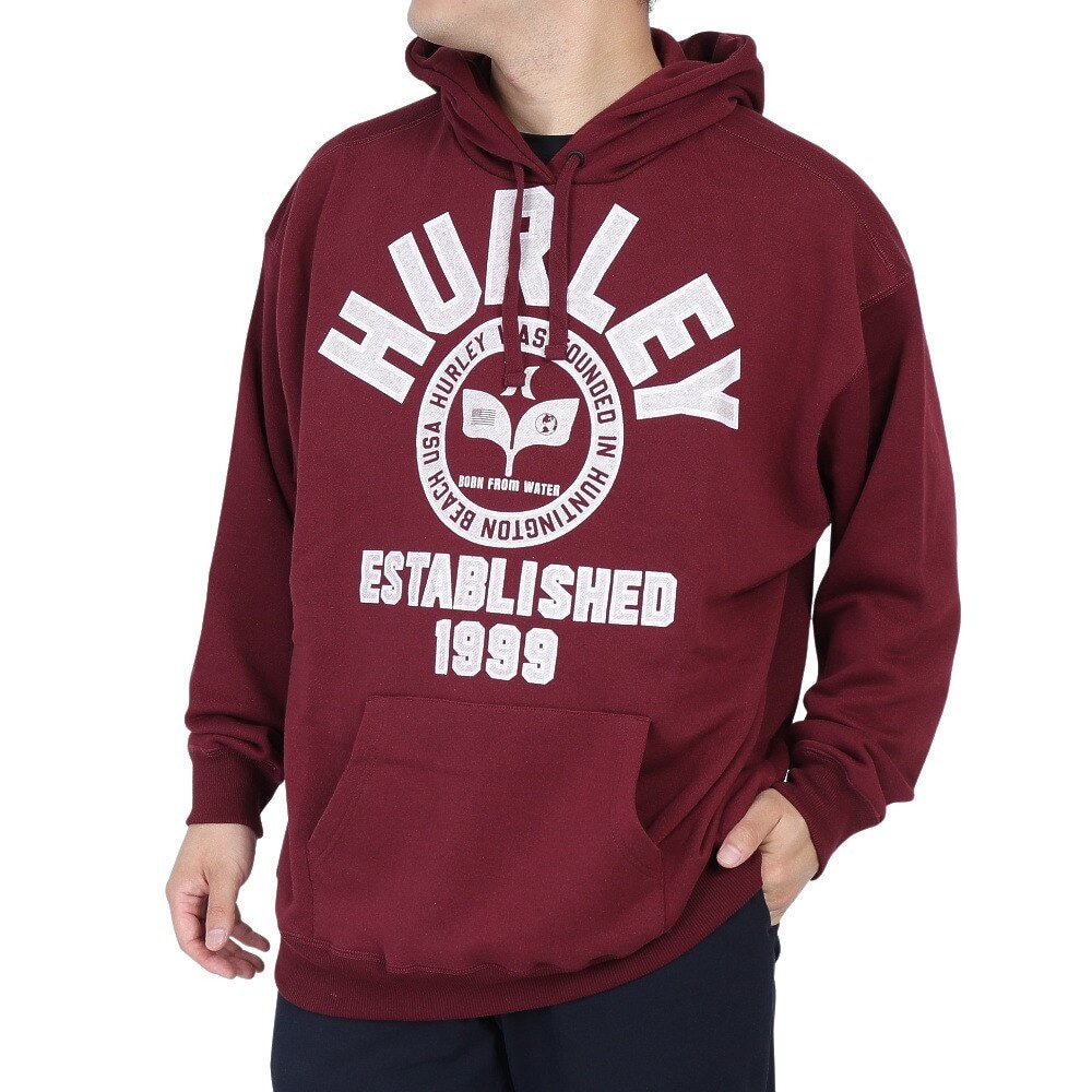 ハーレー（HURLEY）（メンズ）パーカー スウェット レッド エンジ OHRLY スウェットフーディー MFF2200003-MAR