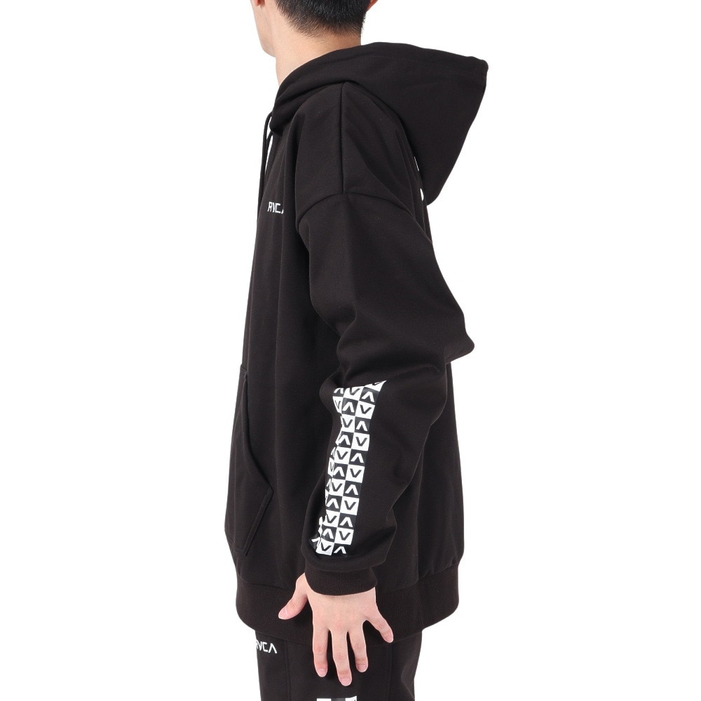 ルーカ（RVCA）（メンズ）CHECKER HOODIE パーカー BD042048 BLK