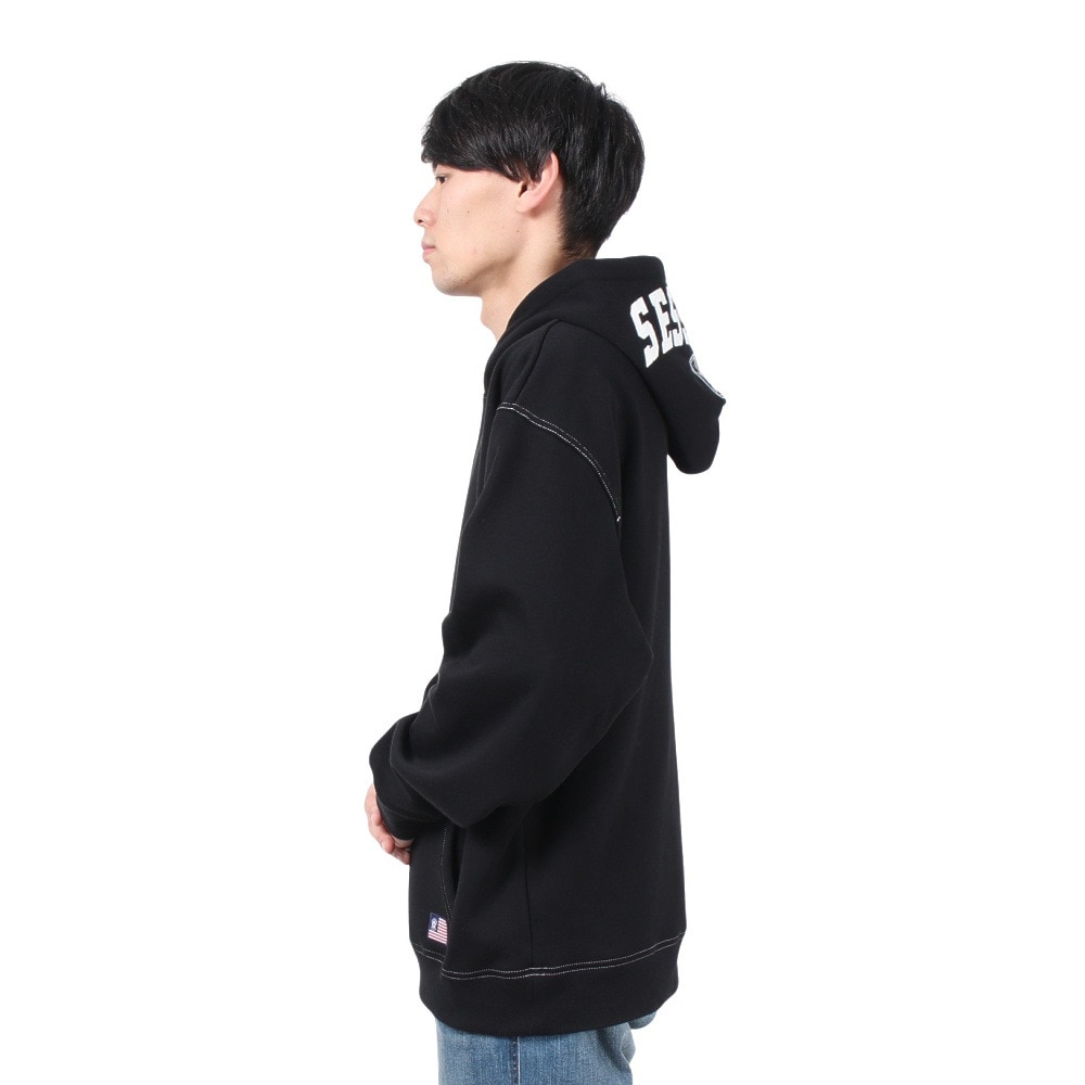 セッションズ（SESSIONS）（メンズ）ステッチ フーディ 247211 BLK