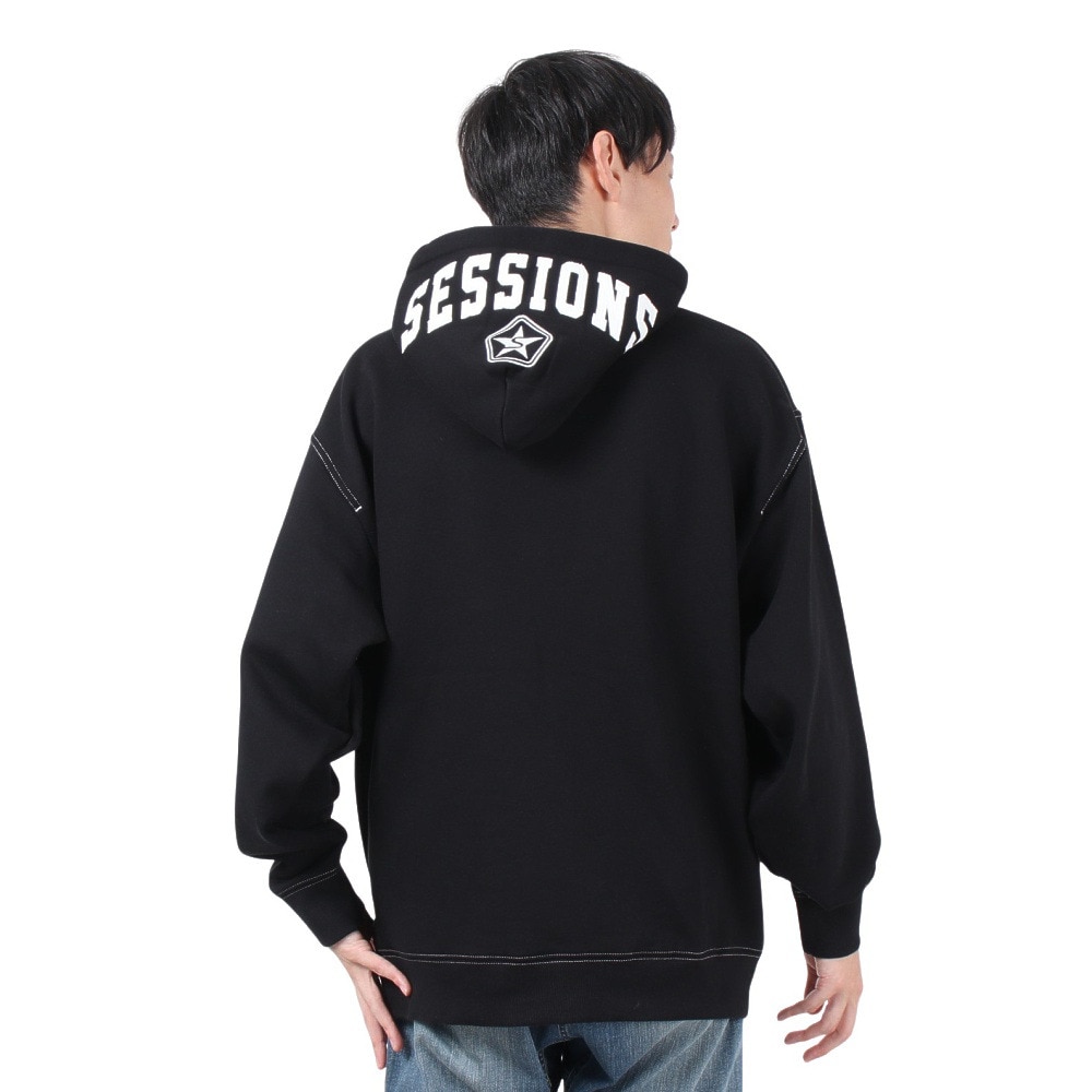セッションズ（SESSIONS）（メンズ）ステッチ フーディ 247211 BLK