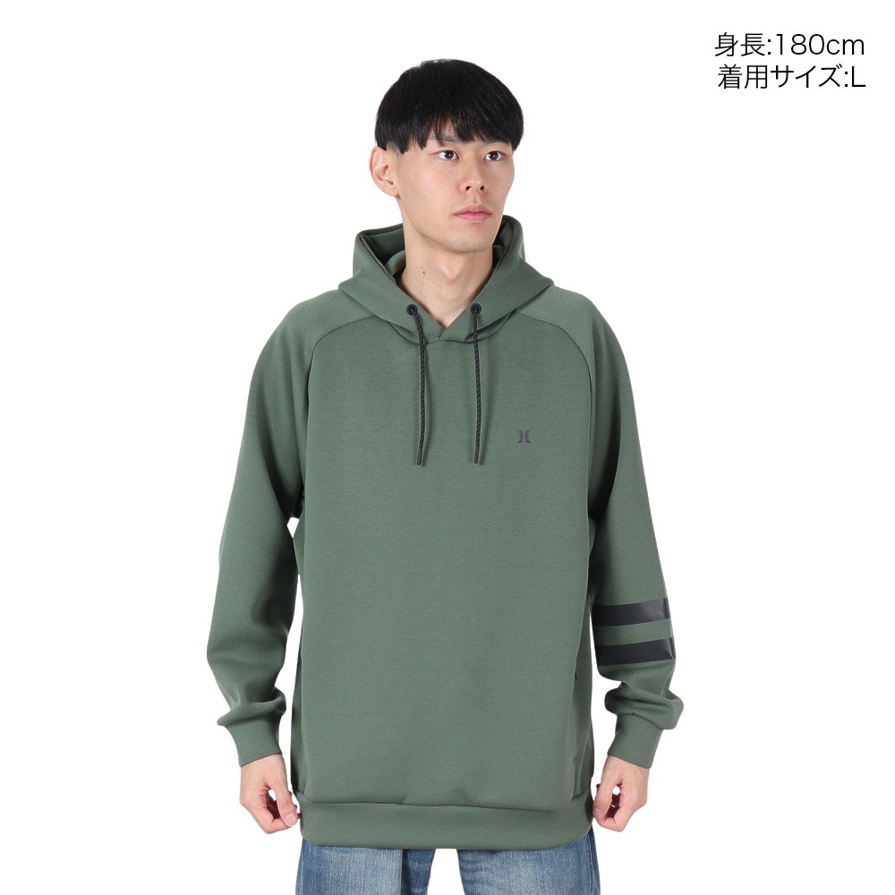 ハーレー（HURLEY）（メンズ）ファントム スウェット ブロック パーティー フーディー 2.0 MCFF242002-SAGE