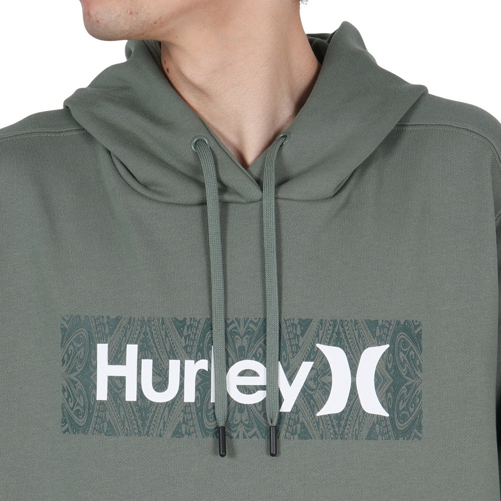 ハーレー（HURLEY）（メンズ）VORTEX ボックス ロゴ スウェットパーカー 24XBMCFF026-SAGE