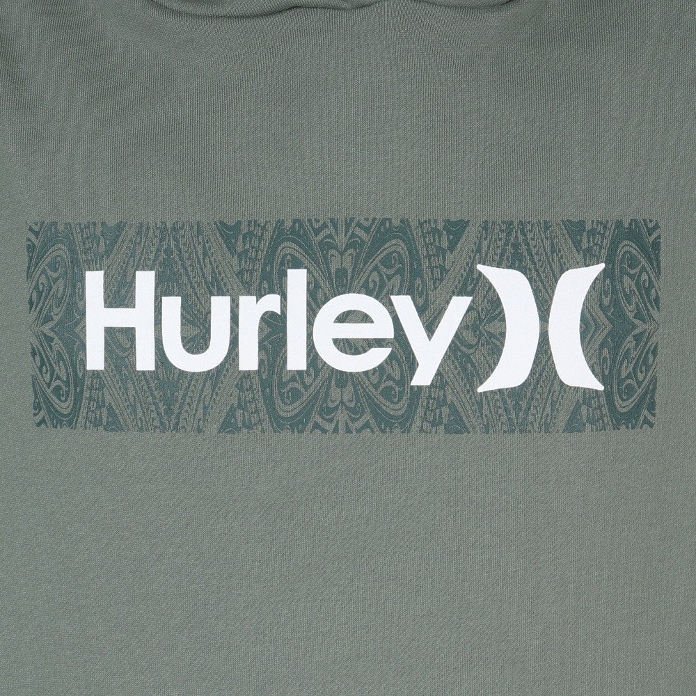 ハーレー（HURLEY）（メンズ）VORTEX ボックス ロゴ スウェットパーカー 24XBMCFF026-SAGE