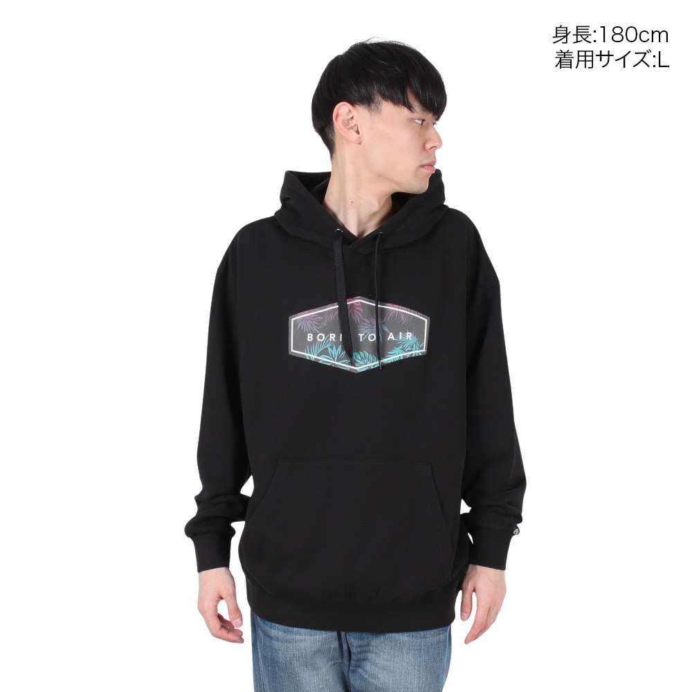 エアボーン（ARBN）（メンズ）プルオーバー フーディー AB2024FWM-APP412BLK