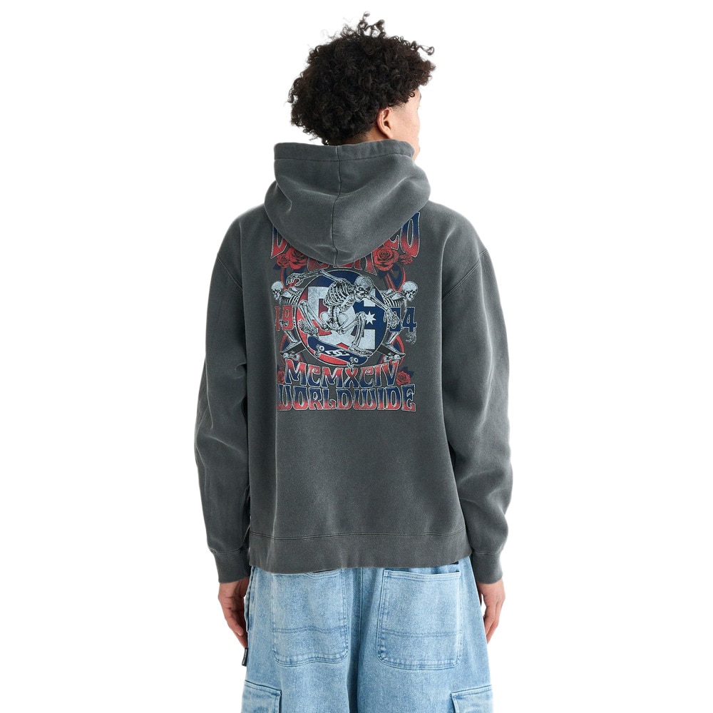ディーシーシューズ(DC SHOES)ROCKSKULL プルオーバーフーディー 25FWDPO254039BKP(Men’s) ディーシーシューズ（DC SHOES）（メンズ）ROCKSKULL プルオーバー