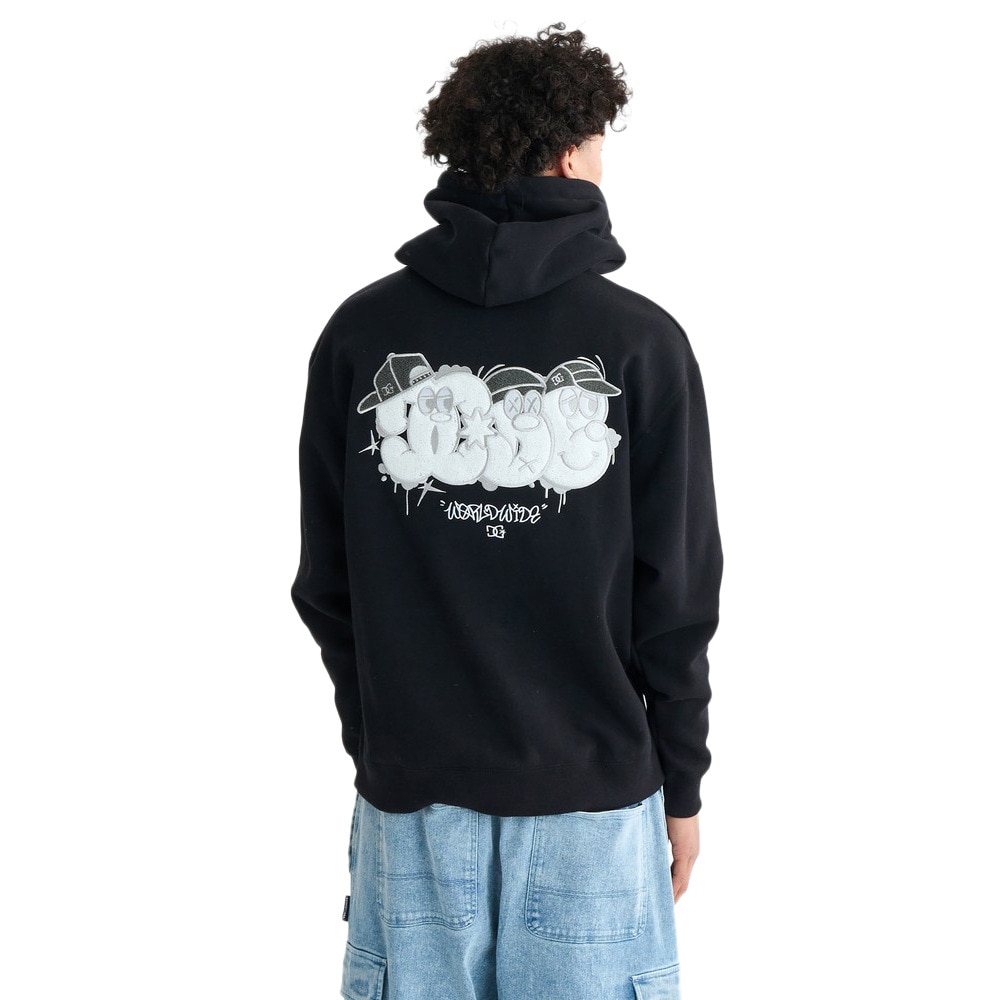 ディーシーシューズ(DC SHOES)SK CREW プルオーバーフーディー 25FWDPO254041BLK(Men’s) ディーシーシューズ（DC SHOES）（メンズ）SK CREW プルオーバー