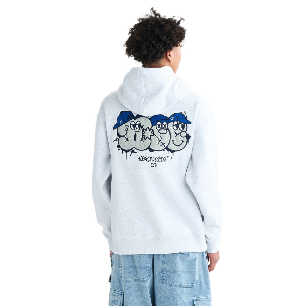 ディーシーシューズ(DC SHOES)SK CREW プルオーバーフーディー 25FWDPO254041GRY(Men’s) ディーシーシューズ（DC SHOES）（メンズ）SK CREW プルオーバー