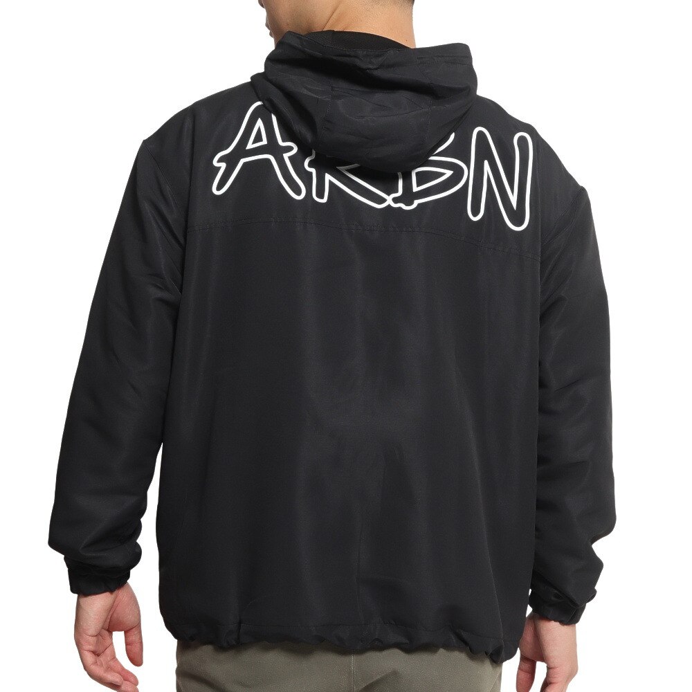 エアボーン（ARBN）（メンズ）フーディー コーチジャケット AB2022AWMAPP003BLK