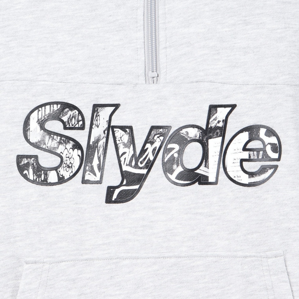スライド（SLYDE）（メンズ）スウェットシャツ フリースハーフジップ SL23FWM-APP006MGRY
