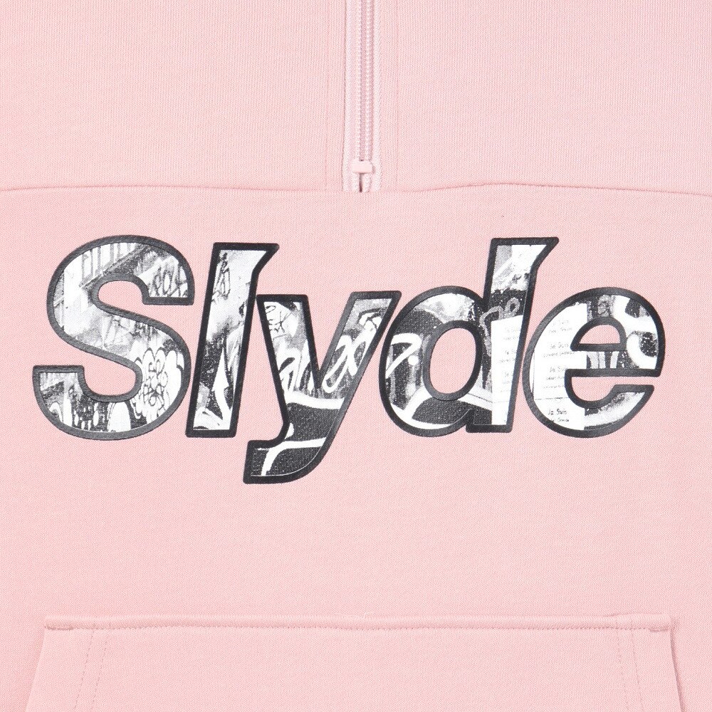 スライド（SLYDE）（メンズ）スウェットシャツ フリースハーフジップ SL23FWM-APP006PNK