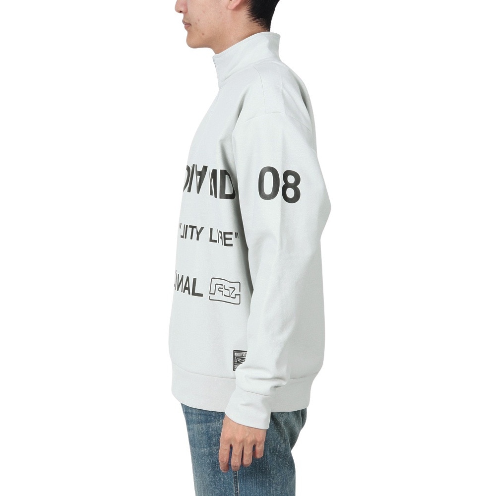 ライズ（RYZ）（メンズ）SCRIPT ハーフジップスウェットシャツ RZ10CD24FW0009 BLGR