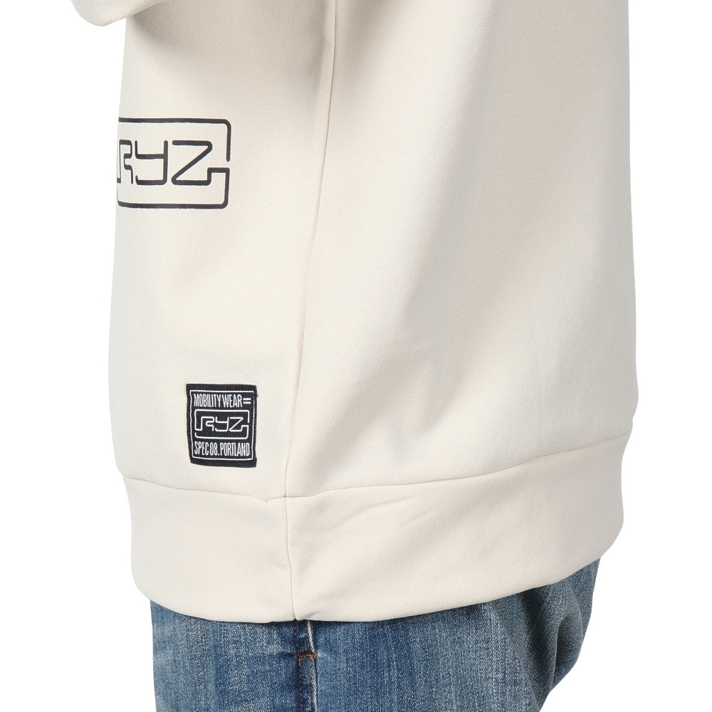 ライズ（RYZ）（メンズ）SCRIPT ハーフジップ スウェットシャツ RZ10CD24FW0009 OWHT