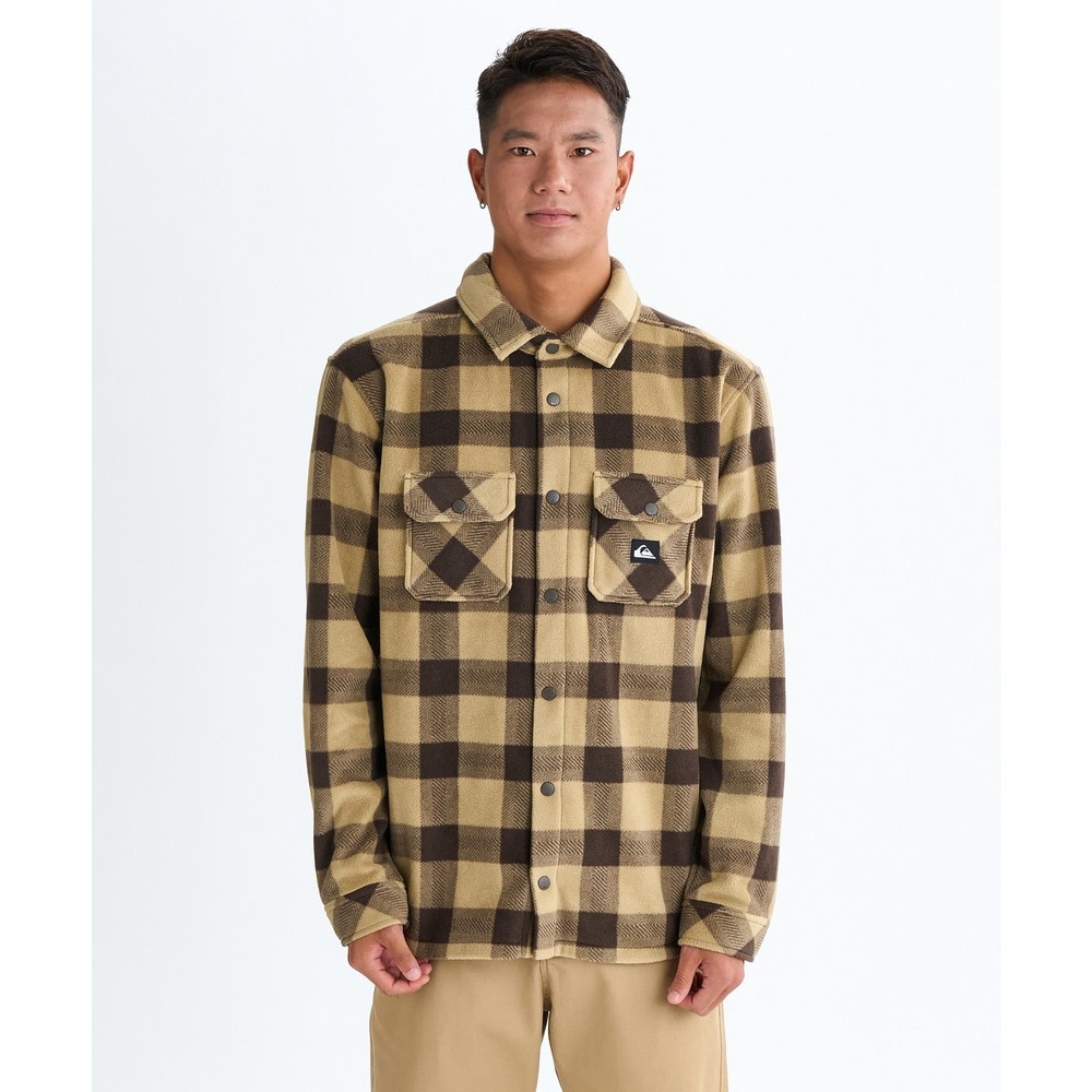 クイックシルバー（Quiksilver）（メンズ）BERING STRAIT CHECK フリースシャツ 25FWEQYPF03075TKP6
