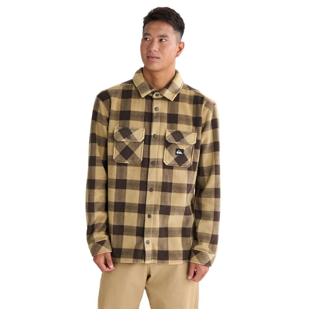 クイックシルバー（Quiksilver）（メンズ）BERING STRAIT CHECK フリースシャツ 25FWEQYPF03075TKP6