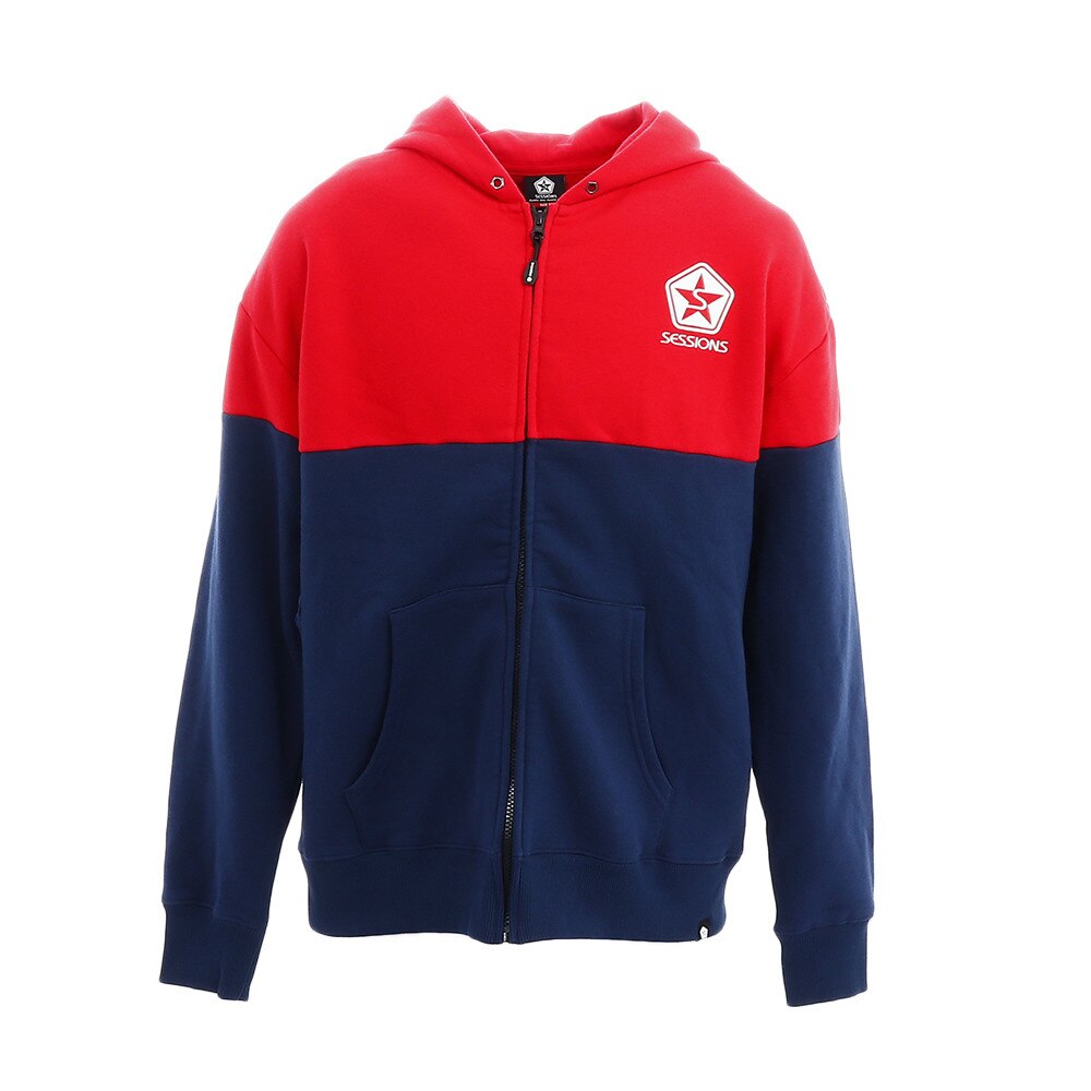  BI COL ZIP フーディー 207079 RD/NV 