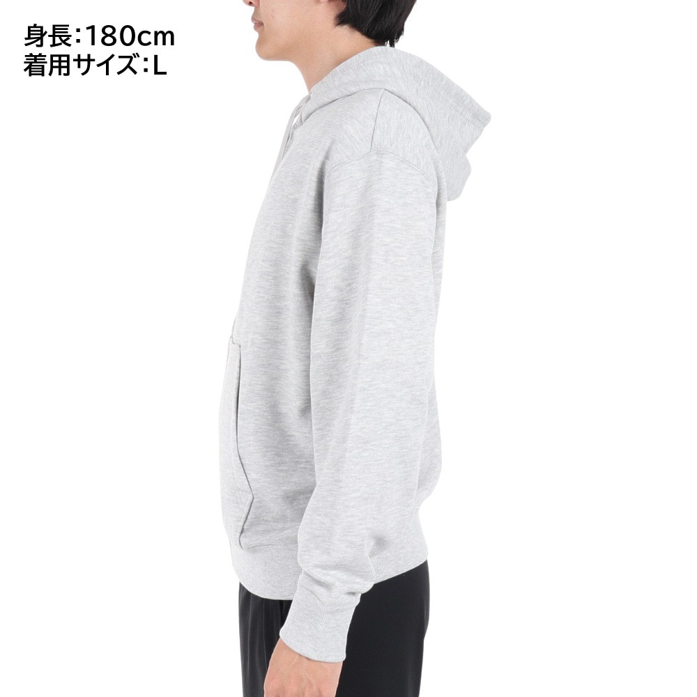 スライド（SLYDE）（メンズ）パーカー メンズ スウェットフーディー フルジップ SL2023AW-SWT003GRY