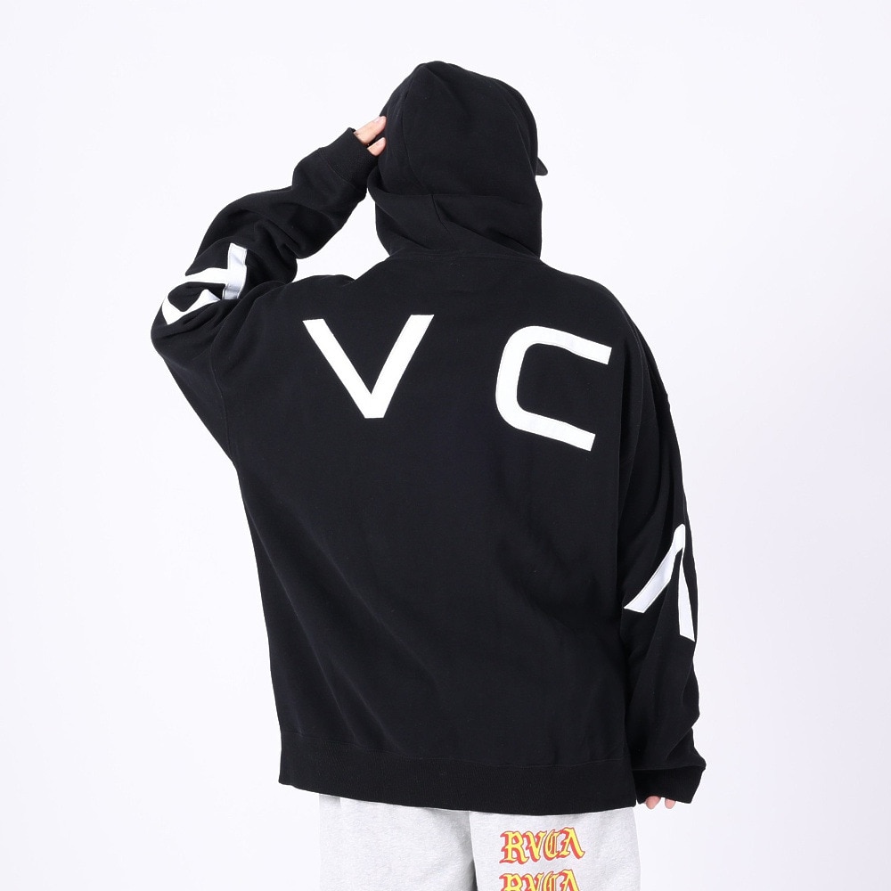 ルーカ（RVCA）（メンズ）FAKE RVCA ジップフーディー BD042157 BLK