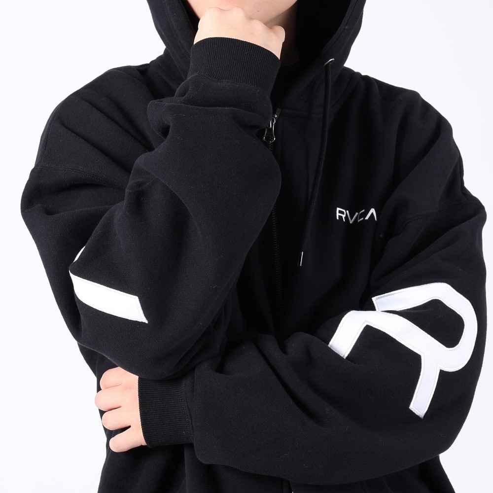 ルーカ（RVCA）（メンズ）FAKE RVCA ジップフーディー BD042157 BLK