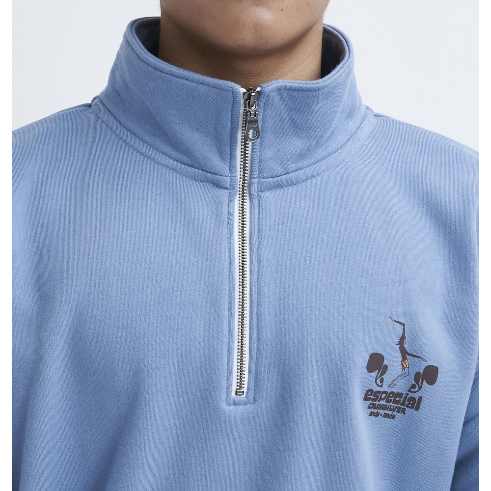 クイックシルバー（Quiksilver）（メンズ）ハーフジップスウェット ANDY 23FWQZP234066BLU