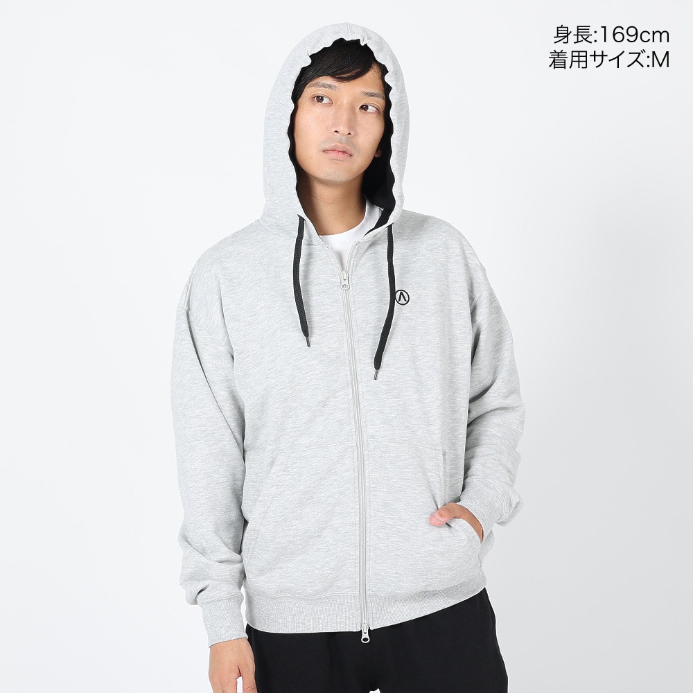 エアボーン（ARBN）（メンズ）スウェット長袖フーディー2 AB23FWM-APP414LGRY