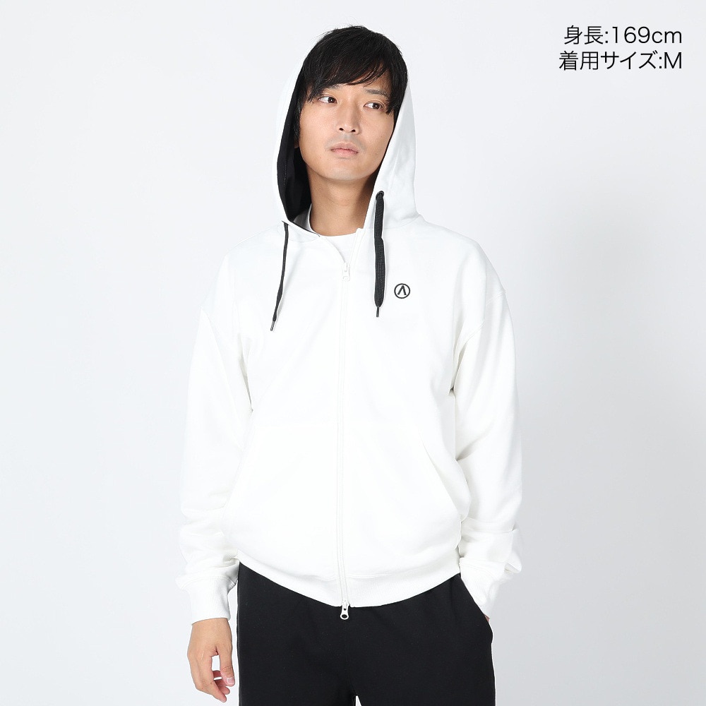エアボーン（ARBN）（メンズ）スウェット長袖フーディー2 AB23FWM-APP414WHT