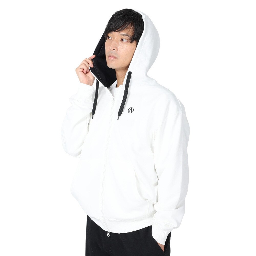 エアボーン（ARBN）（メンズ）スウェット長袖フーディー2 AB23FWM-APP414WHT