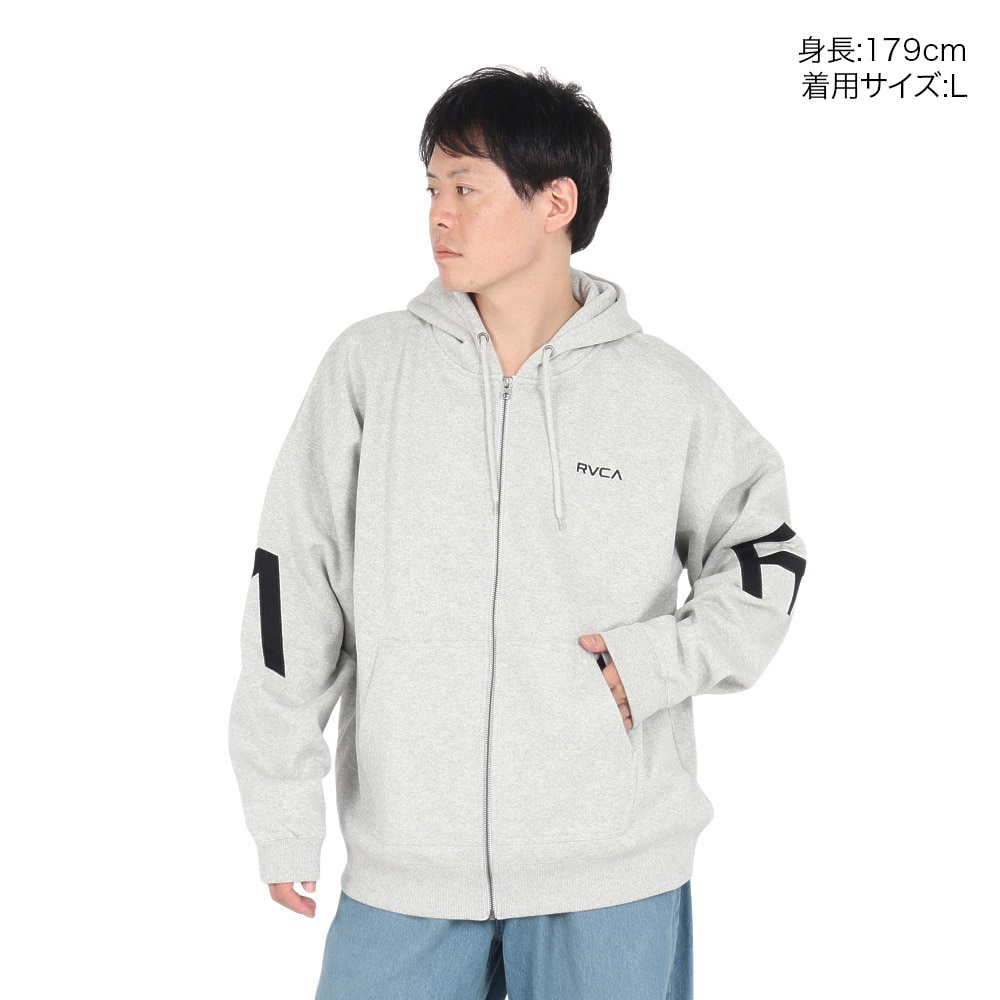 ルーカ（RVCA）（メンズ）FAKE RVCA フルジップ フーディーパーカー BE042044 HGR